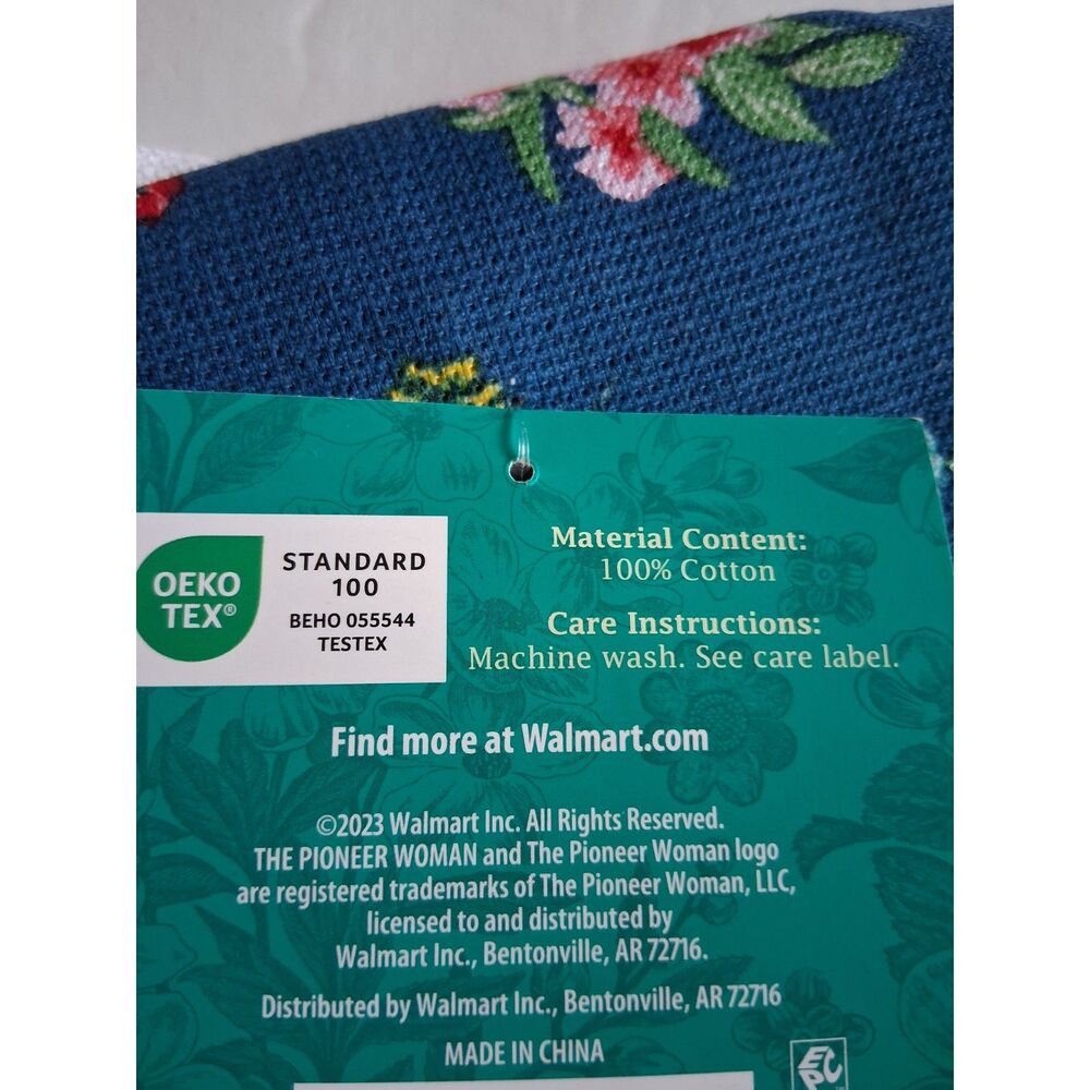 Pioneer Woman Fancy Flourish Kitchen Towels 2 Pack Floral Cotton 16x28 New - Picture 4 of 5